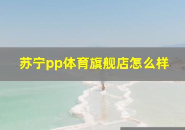 苏宁pp体育旗舰店怎么样