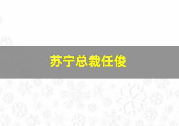 苏宁总裁任俊