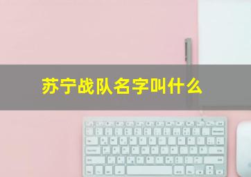 苏宁战队名字叫什么