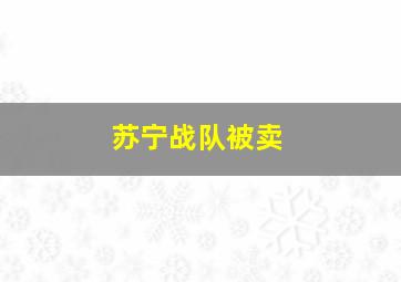 苏宁战队被卖