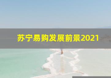 苏宁易购发展前景2021