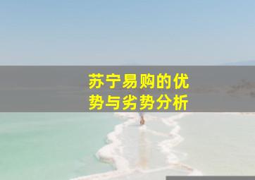 苏宁易购的优势与劣势分析