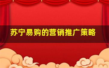 苏宁易购的营销推广策略