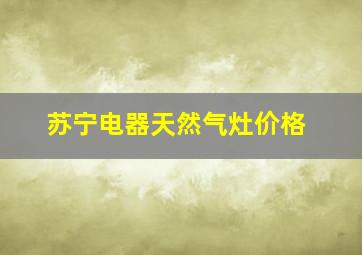 苏宁电器天然气灶价格