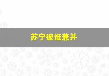 苏宁被谁兼并