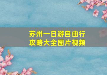 苏州一日游自由行攻略大全图片视频