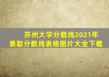 苏州大学分数线2021年录取分数线表格图片大全下载