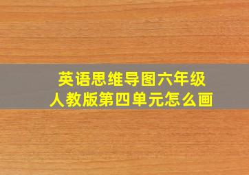 英语思维导图六年级人教版第四单元怎么画