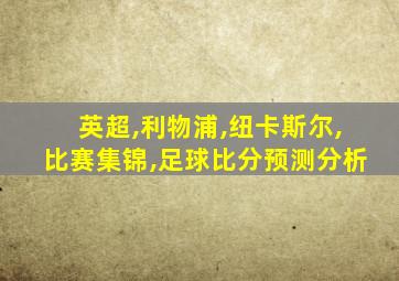 英超,利物浦,纽卡斯尔,比赛集锦,足球比分预测分析