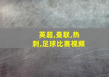 英超,曼联,热刺,足球比赛视频