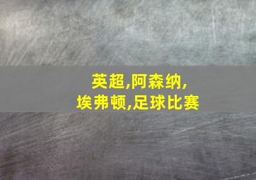 英超,阿森纳,埃弗顿,足球比赛