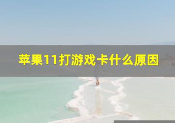 苹果11打游戏卡什么原因