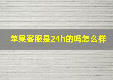 苹果客服是24h的吗怎么样