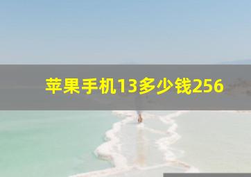 苹果手机13多少钱256