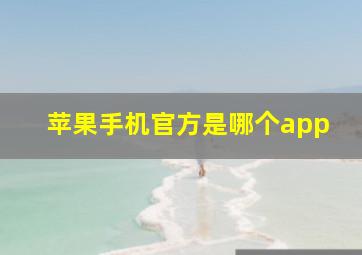 苹果手机官方是哪个app