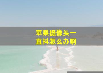 苹果摄像头一直抖怎么办啊