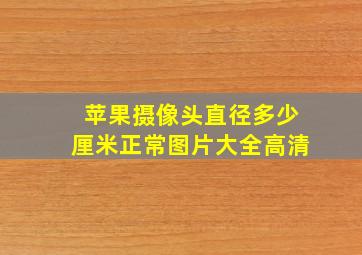 苹果摄像头直径多少厘米正常图片大全高清