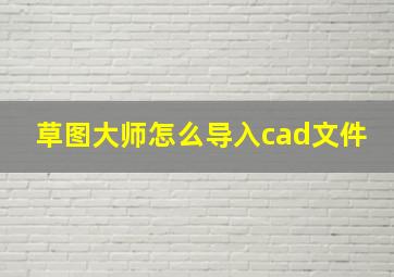 草图大师怎么导入cad文件