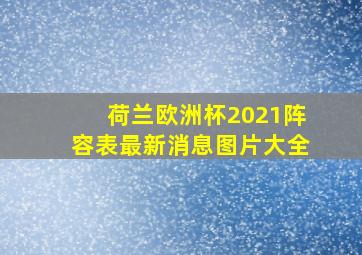 荷兰欧洲杯2021阵容表最新消息图片大全