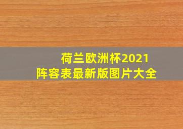 荷兰欧洲杯2021阵容表最新版图片大全