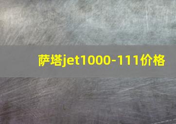 萨塔jet1000-111价格