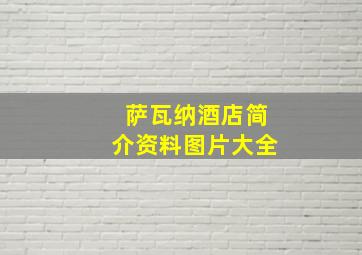 萨瓦纳酒店简介资料图片大全