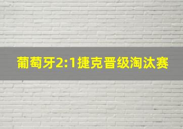 葡萄牙2:1捷克晋级淘汰赛