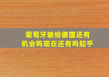 葡萄牙输给德国还有机会吗现在还有吗知乎