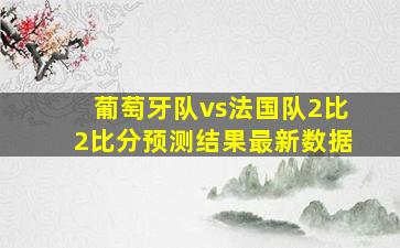 葡萄牙队vs法国队2比2比分预测结果最新数据