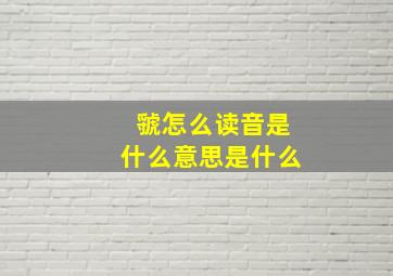 虢怎么读音是什么意思是什么