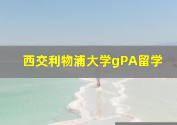 西交利物浦大学gPA留学