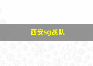 西安sg战队