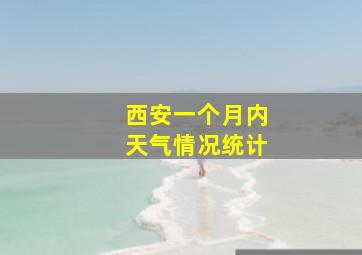 西安一个月内天气情况统计