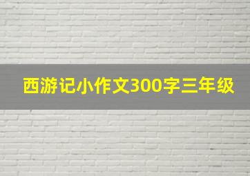 西游记小作文300字三年级