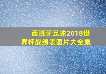 西班牙足球2018世界杯战绩表图片大全集