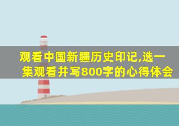 观看中国新疆历史印记,选一集观看并写800字的心得体会