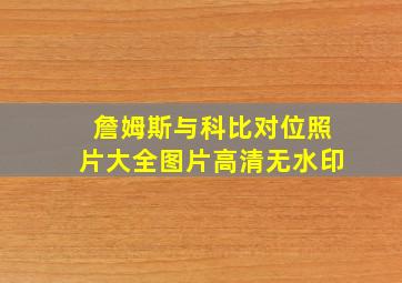 詹姆斯与科比对位照片大全图片高清无水印