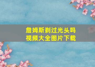 詹姆斯剃过光头吗视频大全图片下载