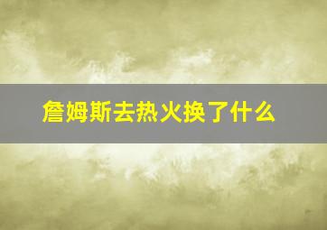 詹姆斯去热火换了什么