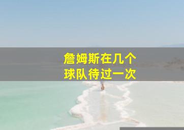 詹姆斯在几个球队待过一次