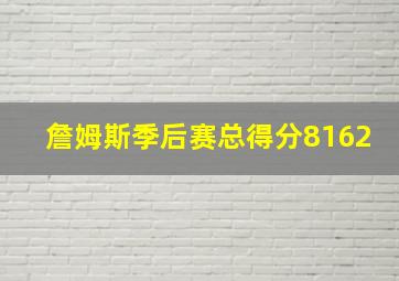 詹姆斯季后赛总得分8162