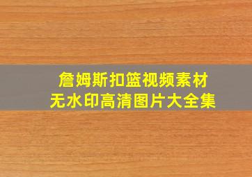 詹姆斯扣篮视频素材无水印高清图片大全集