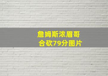 詹姆斯浓眉哥合砍79分图片