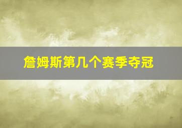 詹姆斯第几个赛季夺冠