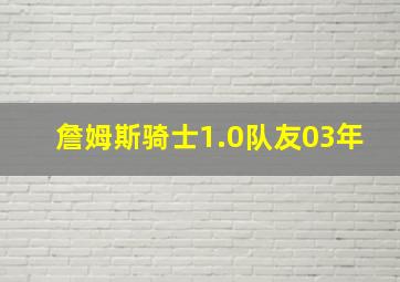 詹姆斯骑士1.0队友03年