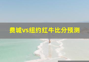 费城vs纽约红牛比分预测