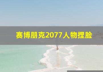 赛博朋克2077人物捏脸