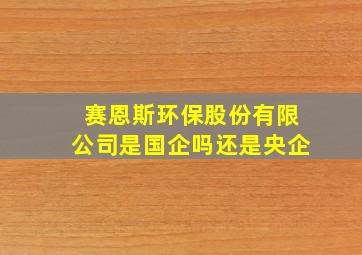 赛恩斯环保股份有限公司是国企吗还是央企