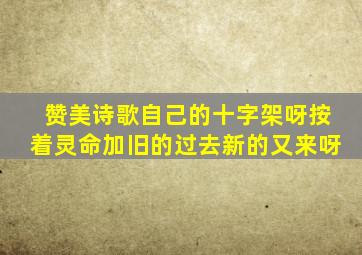 赞美诗歌自己的十字架呀按着灵命加旧的过去新的又来呀