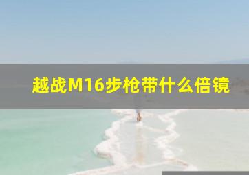 越战M16步枪带什么倍镜